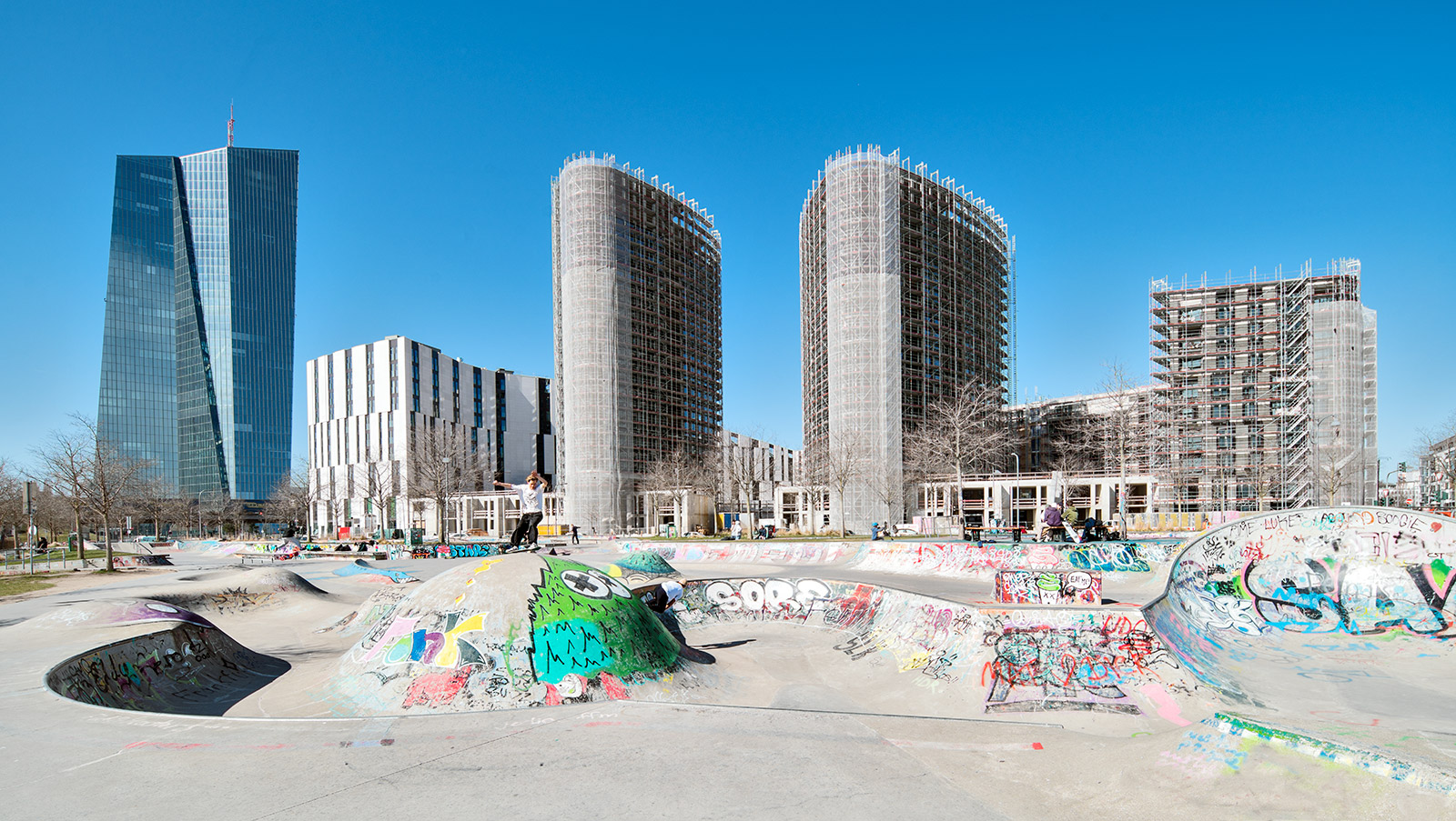 Skatepark Hafenpark Quartier Frankfurt